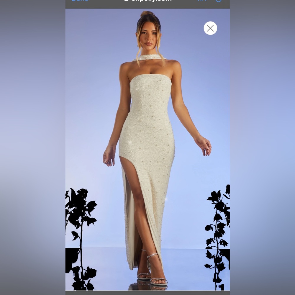 Brand new oh Polly embellished Pearl dress